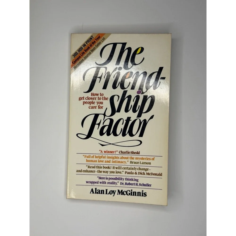 The Friendship Factor Alan Loy McGinnis Paperback Augsburg Vintage Friendship